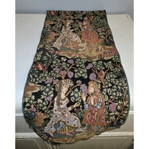 VINTAGE Courting/Harvesting grapes Table‎ Runner 12x55